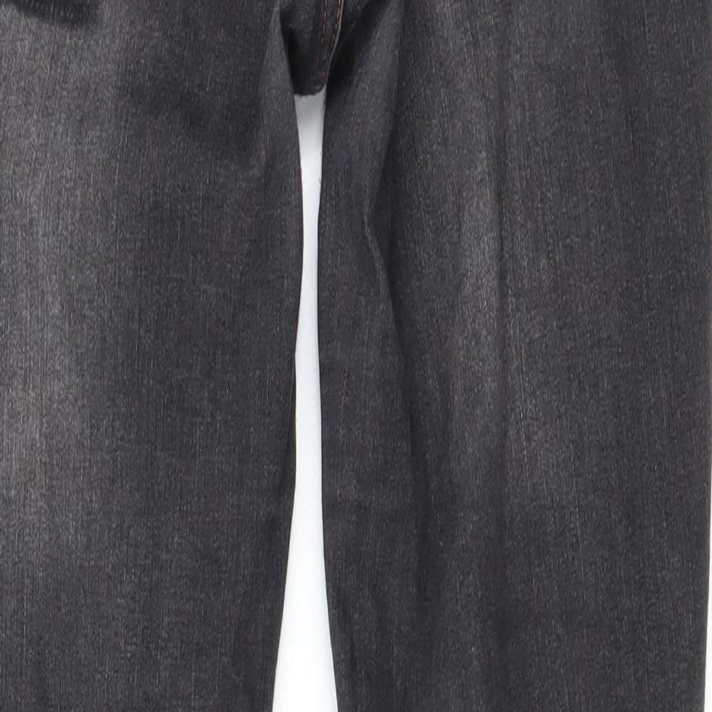 Womens UK Size 12 Selected Regular Fit Straight Grey Jeans