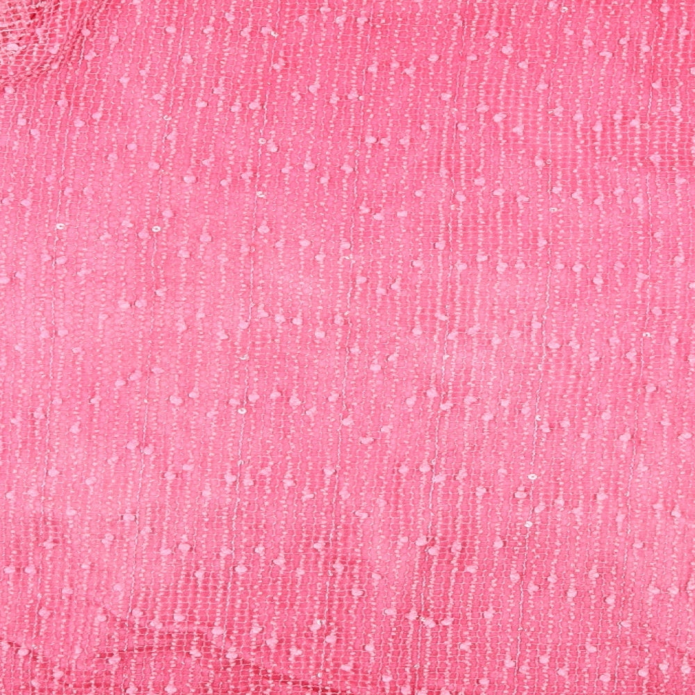 Womens UK Size 6 Preworn Pink Basic Blouse