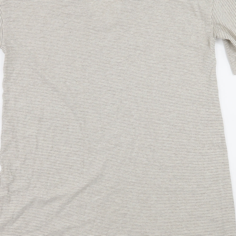 Womens UK Size S H&M Ivory Basic T-Shirt