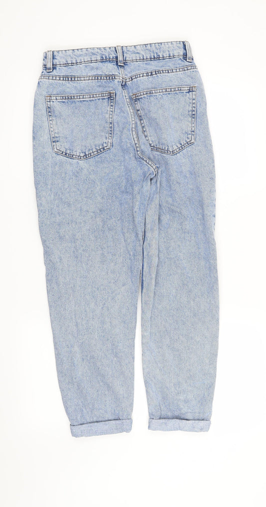 Denim CO Womens Blue Straight Jeans Size 10 L25 in