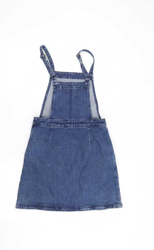 ASOS Womens Blue Pinafore/Dungaree Dress Size 8
