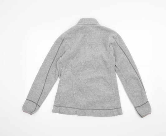 DECATHLON Womens Grey Full Zip Sweatshirt Size S