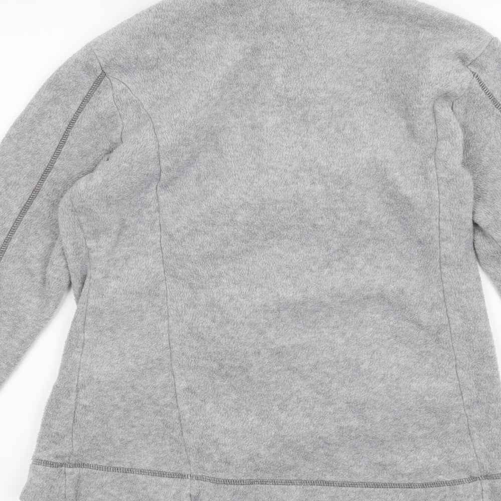 DECATHLON Womens Grey Full Zip Sweatshirt Size S