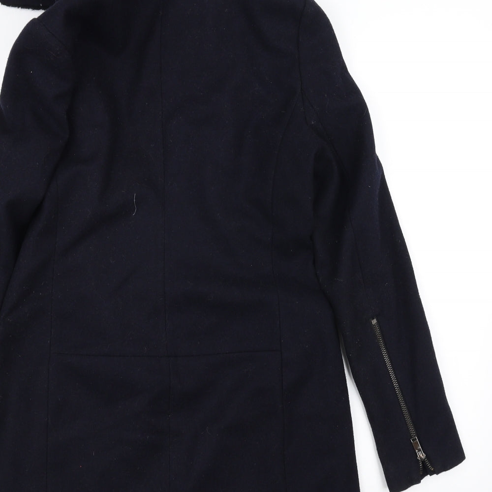 Womens UK Size 10 NEXT Blue Overcoat