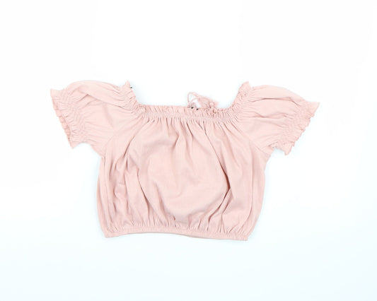 Divided by H&M Womens Pink Cropped Tank Size S