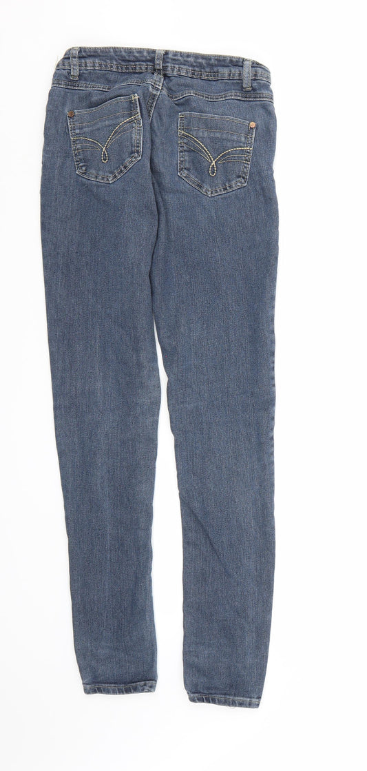 Denim co. Womens Blue Denim Skinny Jeans Size 8 L30 in