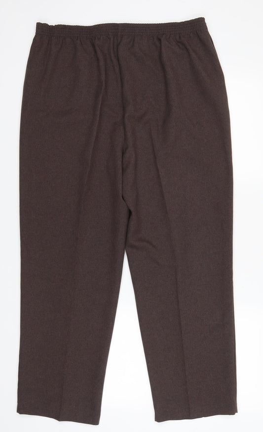 BM Womens Brown Trousers Size 16 L26 in