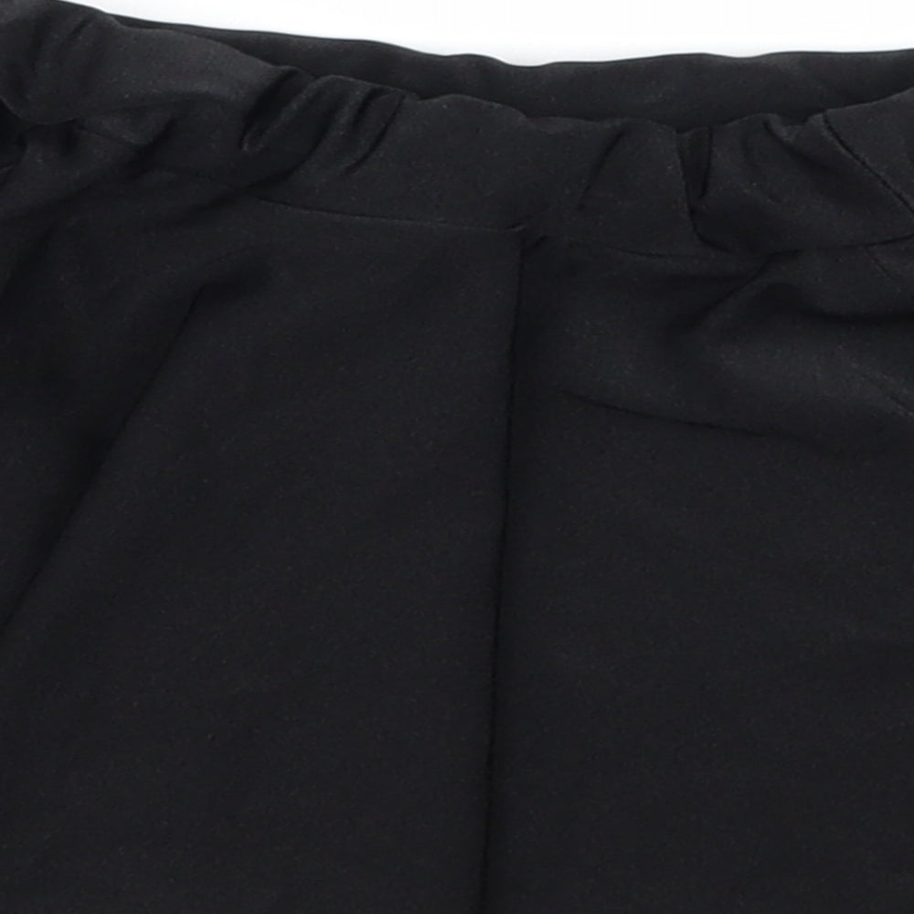 Preworn Girls Black A-Line Skirt Size 7-8 Years