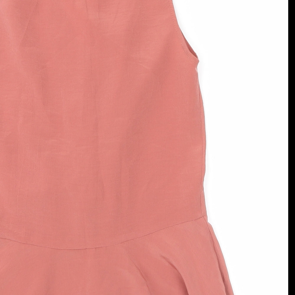 Womens UK Size 6 River Island Pink Basic Tank