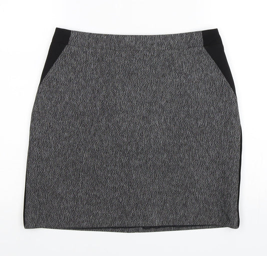 George Womens Grey A-Line Skirt Size 8