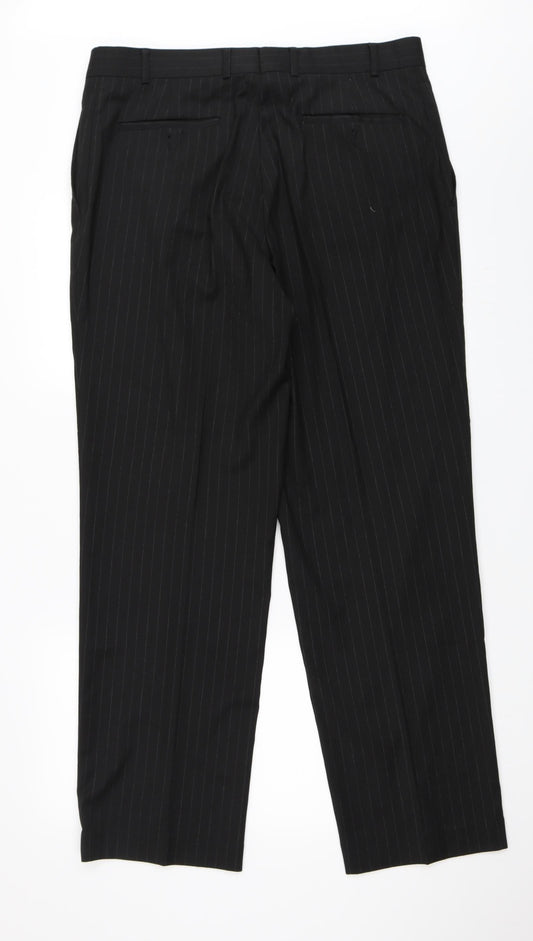 Blakes Mens Black Trousers Size 36 in L31 in