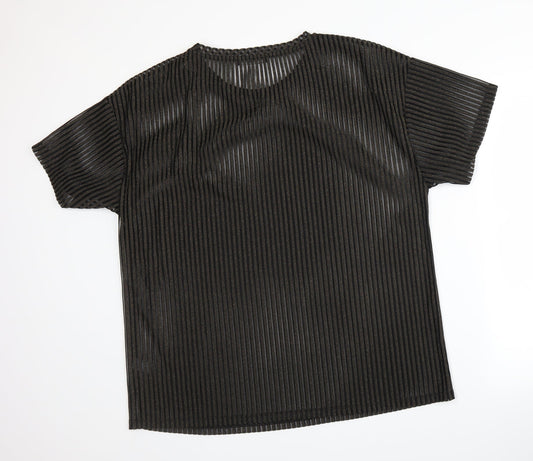 George Womens Gold Basic T-Shirt Size 12