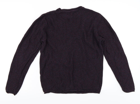 Cedar Wood State Mens Purple Pullover Jumper Size M