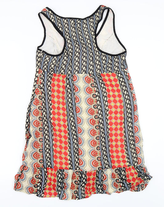 NEXT Womens Red Geometric Shift Size 12