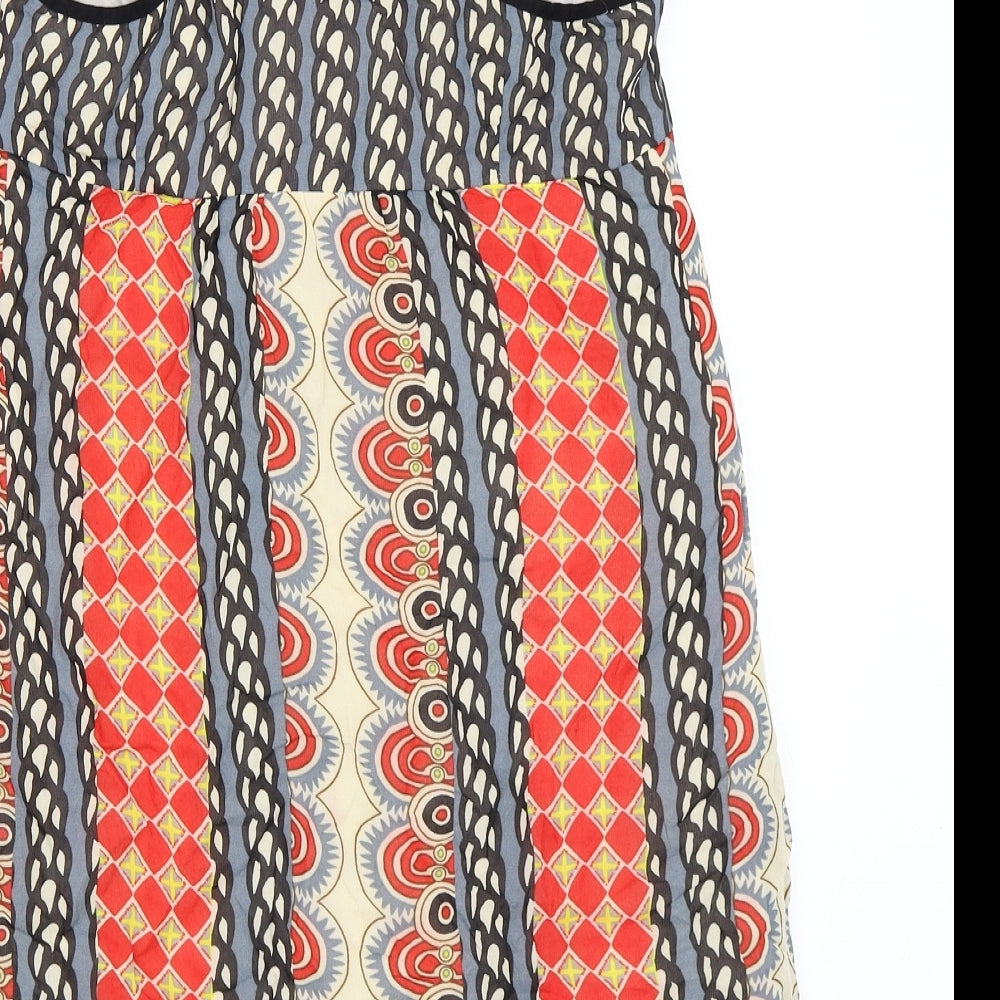 NEXT Womens Red Geometric Shift Size 12