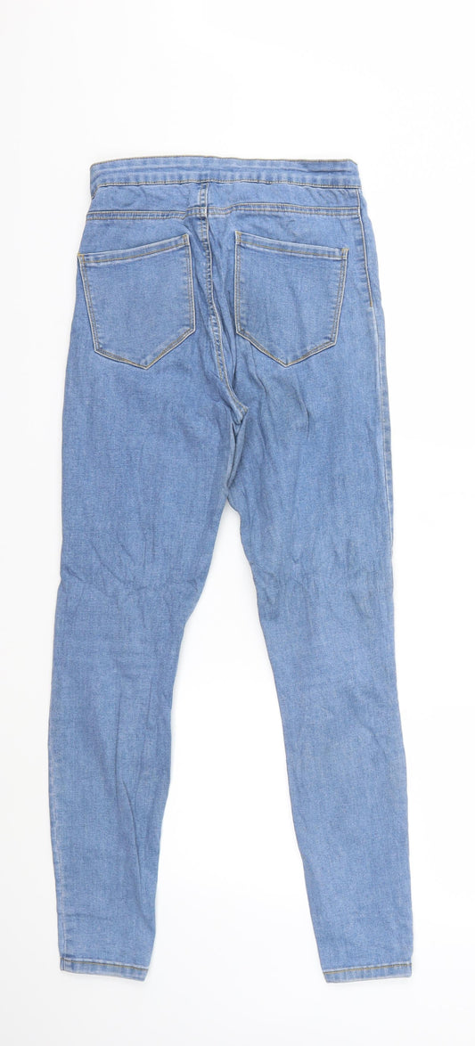 Denim & Co. Womens Blue Denim Skinny Jeans Size 10 L29 in