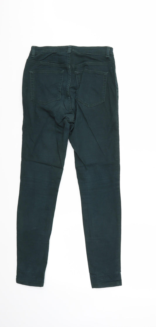 Pull&Bear Womens Green  Denim Skinny Jeans Size 8 L28 in