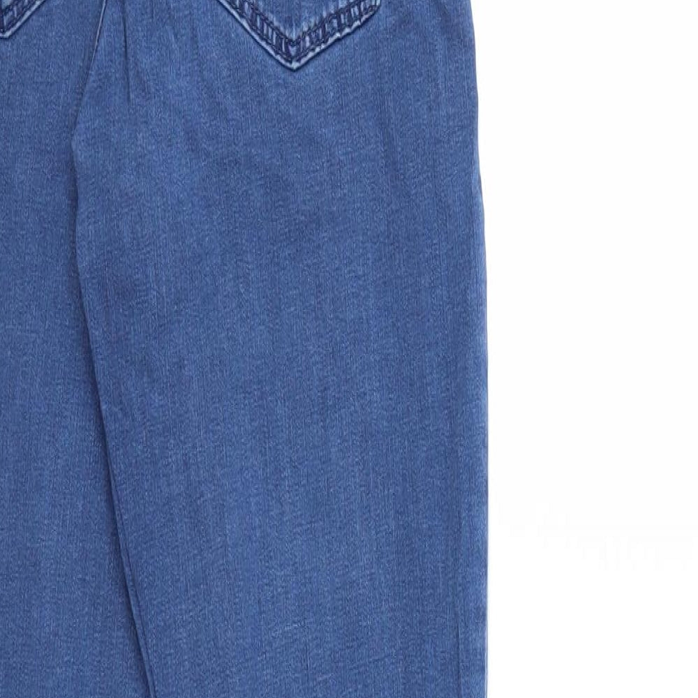 Topshop Womens Blue Denim Skinny Jeans Size 28 in L32 in