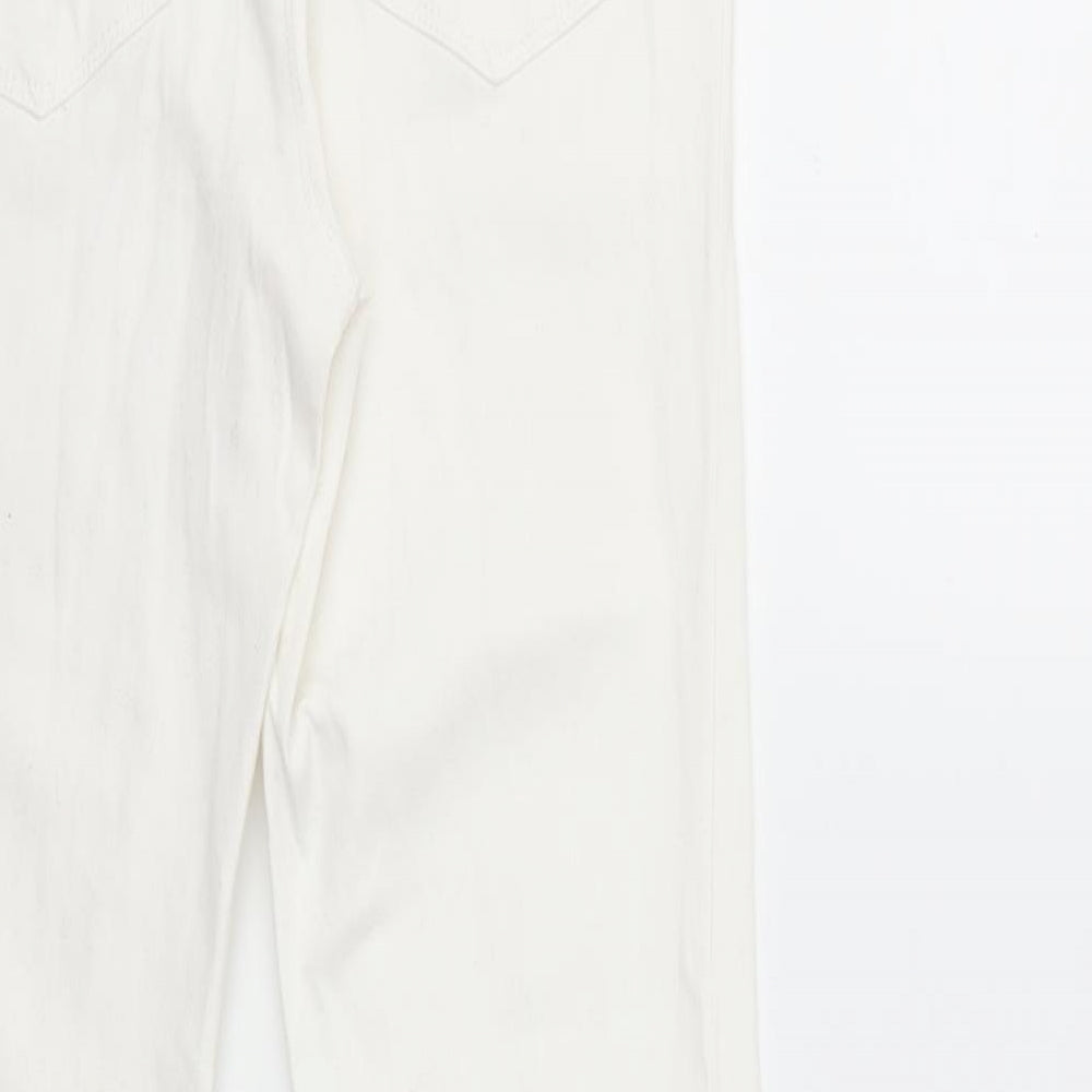 George Womens White Denim Skinny Jeans Size 10 L28 in
