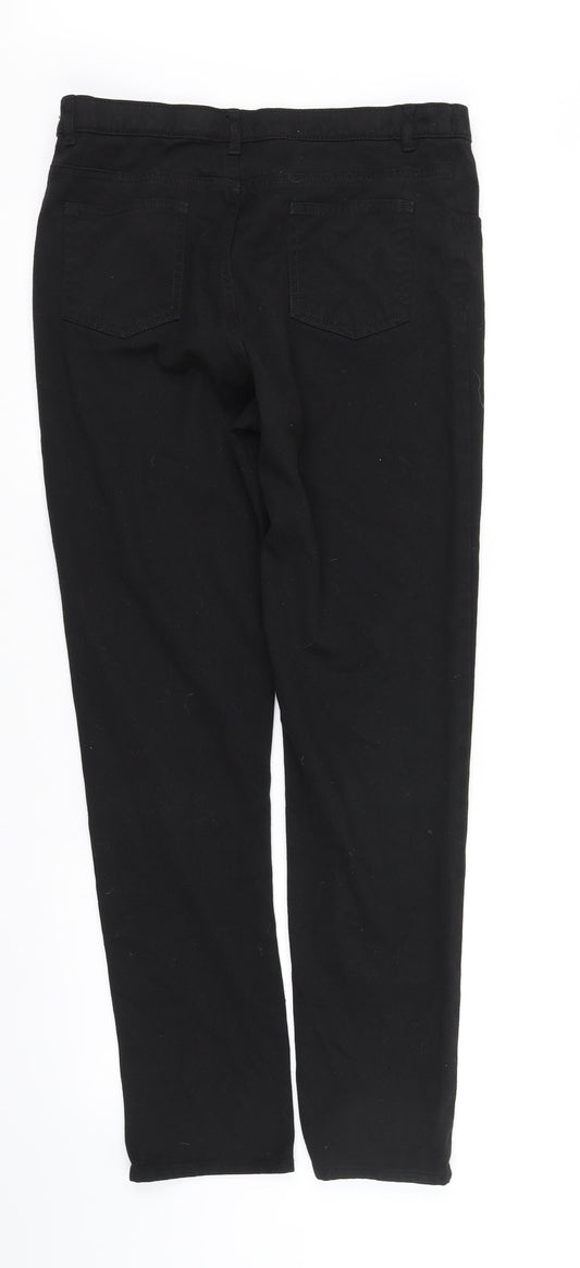 George Womens Black Trousers Size 8 L31 in