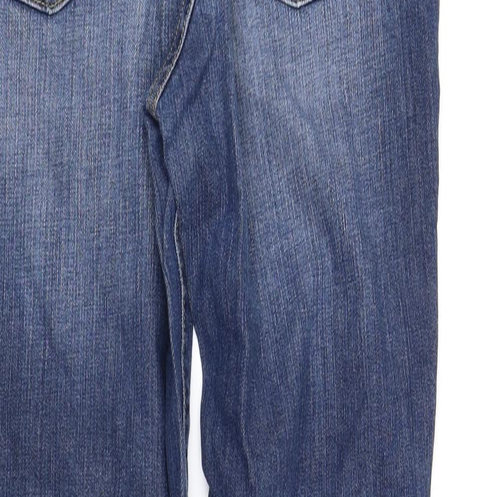 Womens UK Size 10 pre worn Regular Fit Straight Blue Jeans