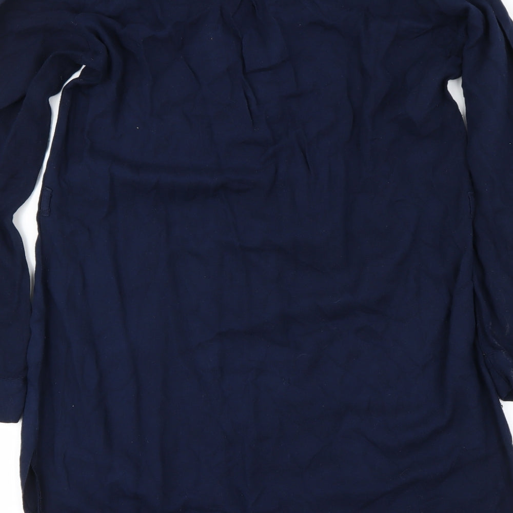 Atmosphere Womens Blue Basic T-Shirt Size 10