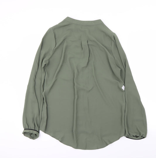 Womens UK Size 10 Atmosphere Green Basic Blouse