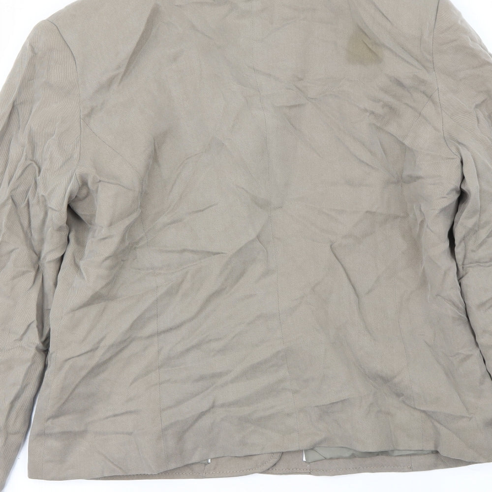 Womens UK Size 14 Preworn Beige Jacket