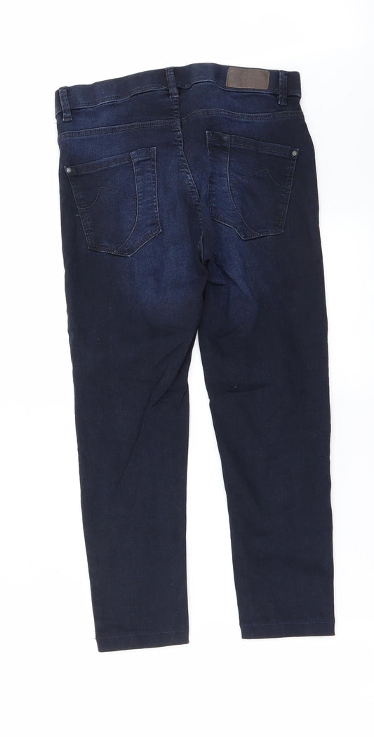 Charles Vogele Womens Blue Straight Jeans Size 28 in L20 in