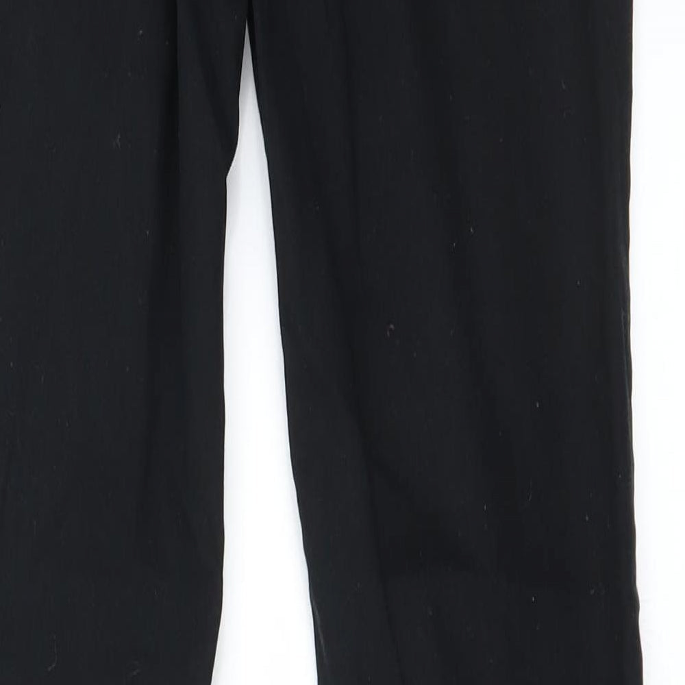 Womens UK Size 10 H&M Regular Fit Straight Black Jeans