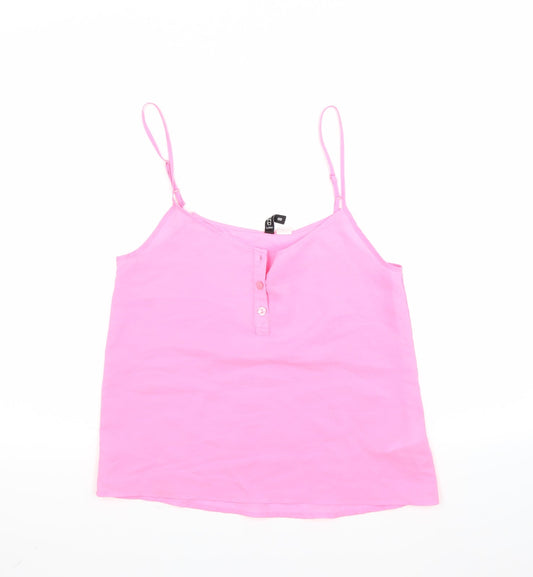 Divided Womens Pink Camisole Blouse Size 8