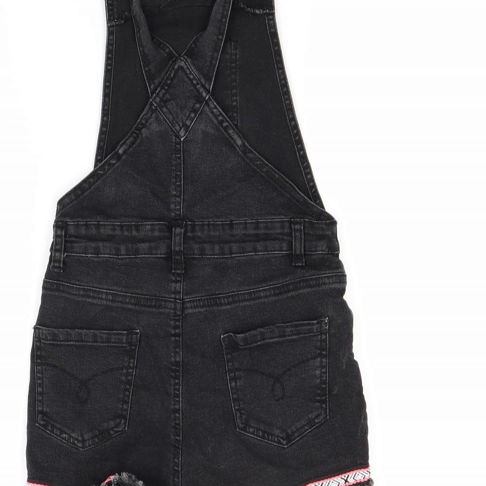 Primark Girls Black Denim Shorts One-Piece Size 10 Years