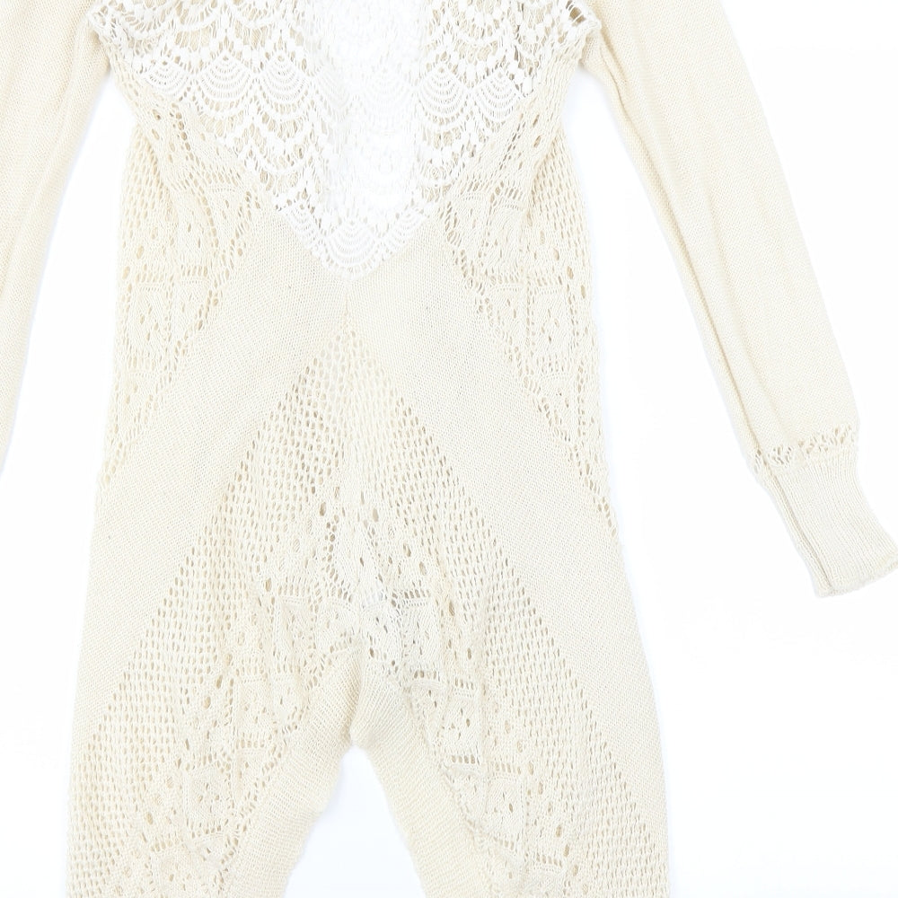 Knox Rose Womens Beige Cardigan Jumper Size XS