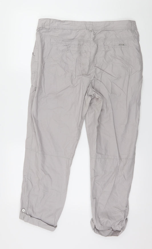 C&A Womens Grey Trousers Size 12 L23 in