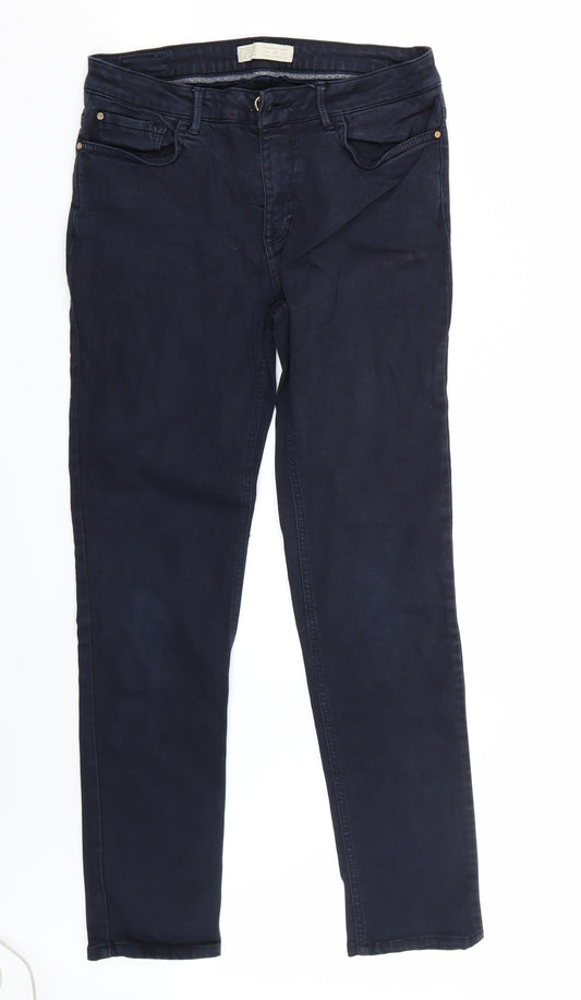 1975 Womens Blue Straight Jeans Size 10 L28 in