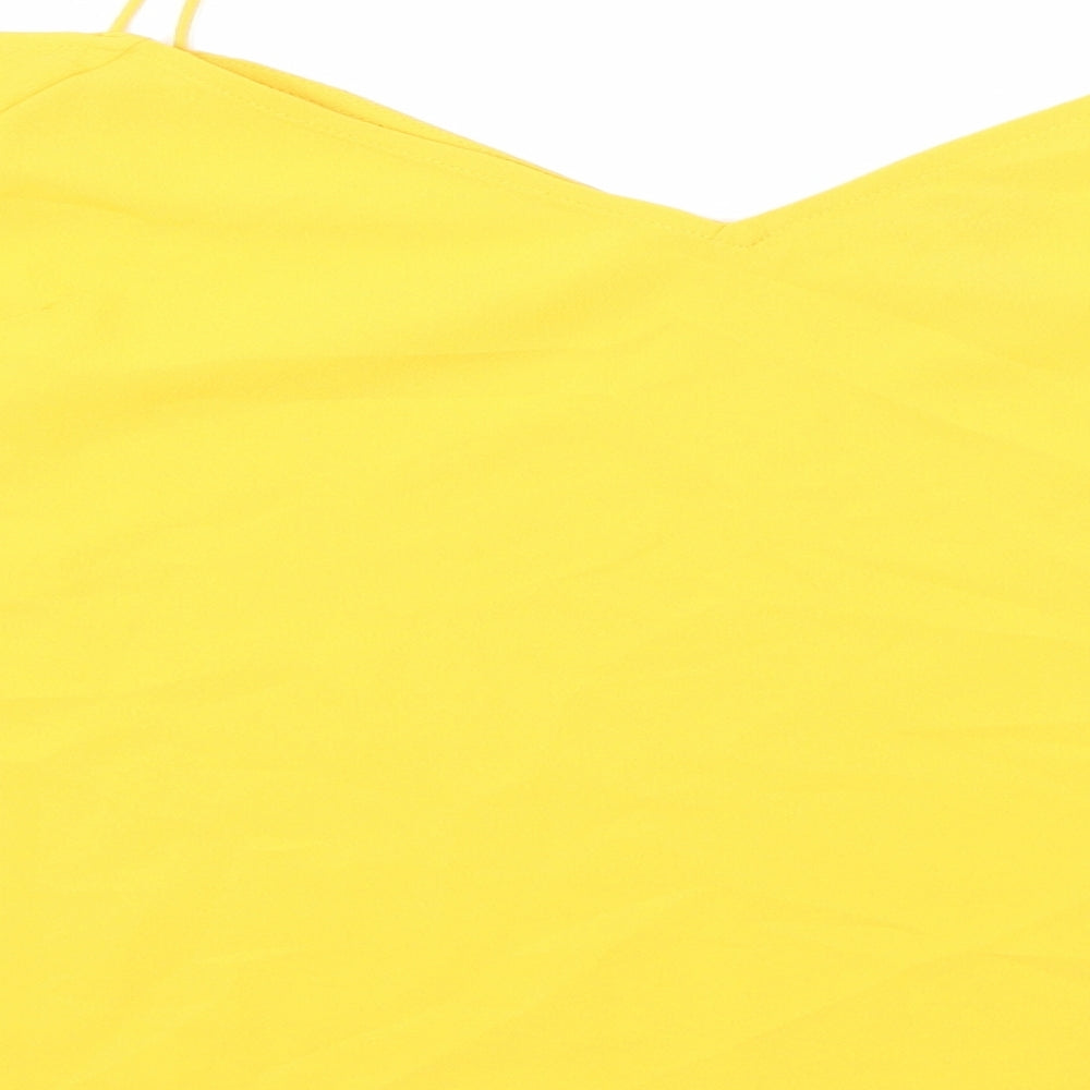 Womens UK Size 10 ASOS Yellow Camisole Blouse