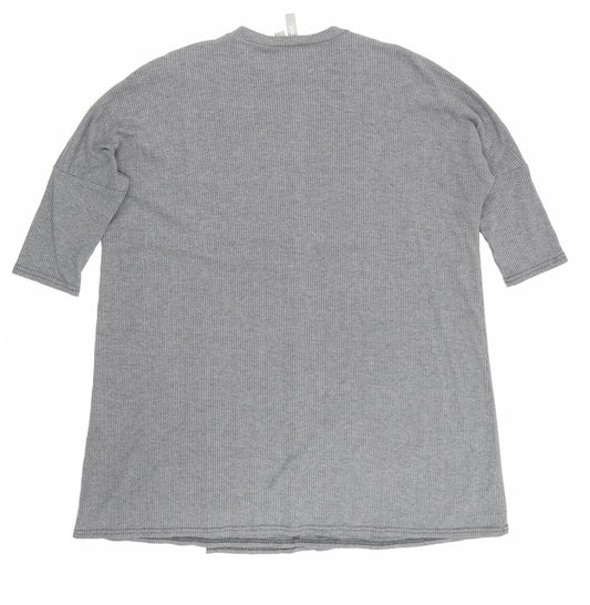 Womens UK Size 12 ASOS Grey Basic T-Shirt