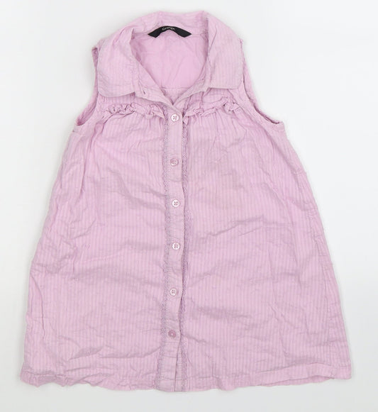 George Girls Pink Shirt Dress Size 2-3 Years