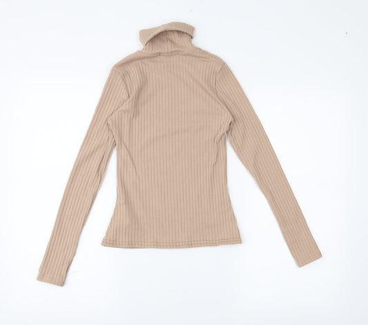 Nasty Gal Womens Brown Basic Blouse Size 4