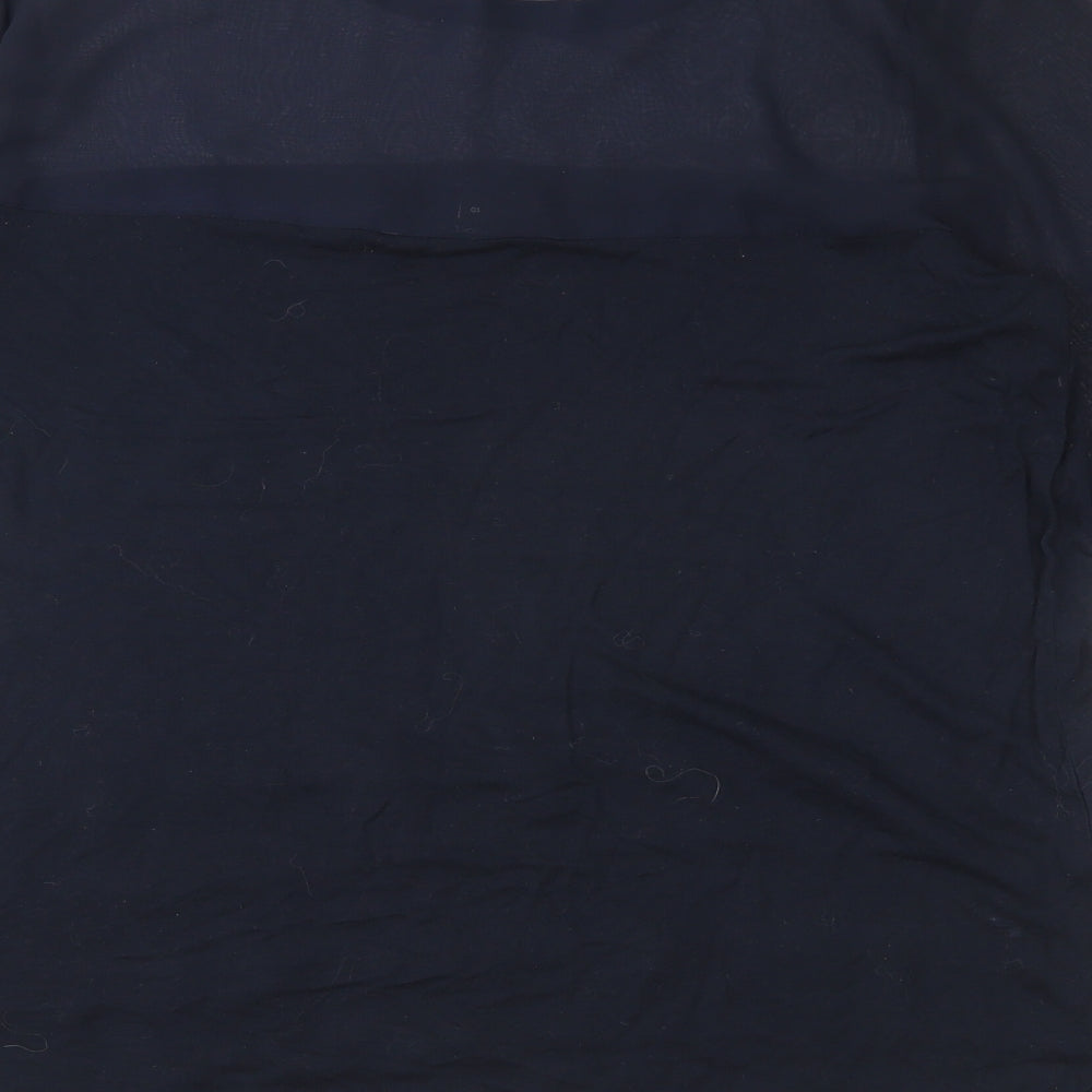 Womens UK Size 10 NEXT Blue Basic Blouse