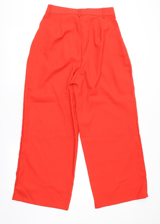 pretty little Thing Womens Red Trousers Size 10 L28 in