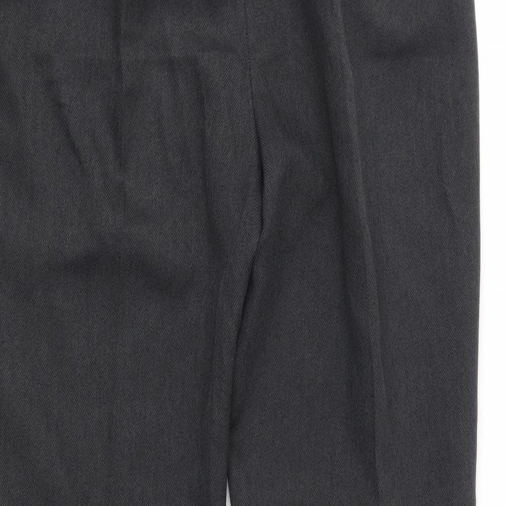 Berkertex Womens Grey Trousers Size 12 L23 in - Elastic Waist