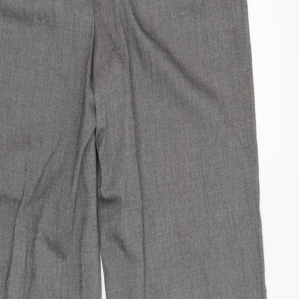 New Look Womens Grey Trousers Size 12 L29 in