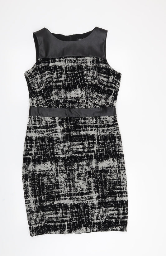 Soon Womens Black Pencil Dress Size 12