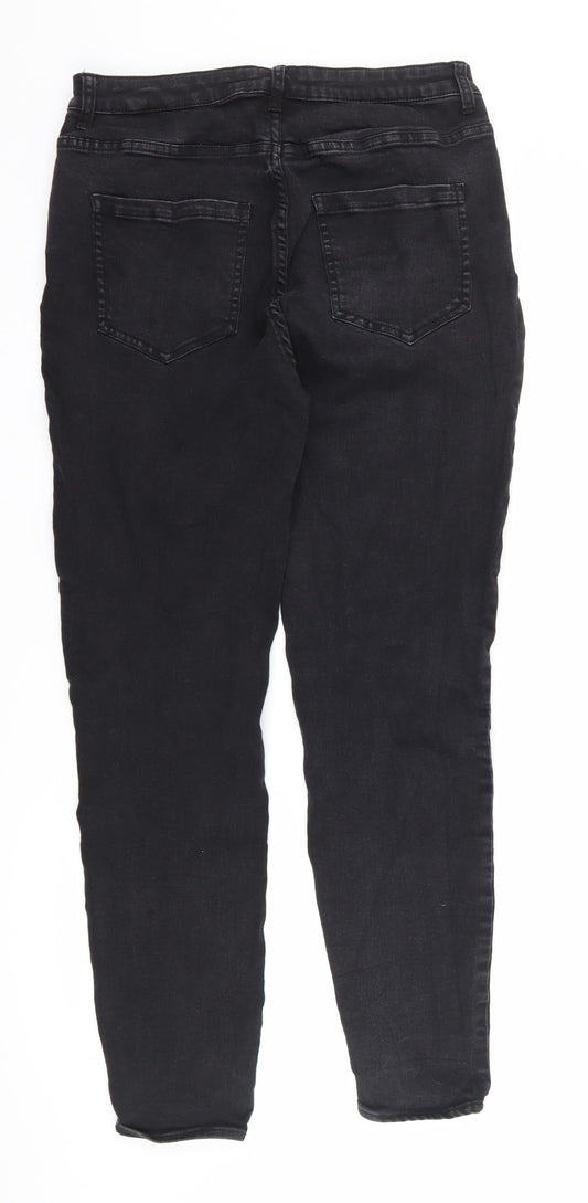 Avenue Womens Black Denim Skinny Jeans Size 14 L28 in