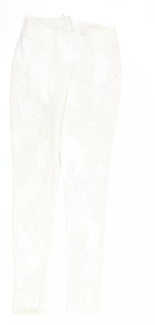 Womens UK Size S VERO MODA Regular Fit Skinny Ivory Jeans