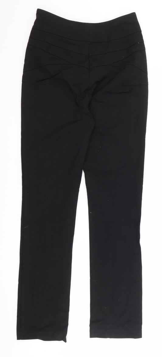 George Womens Black Trousers Size 8 L30 in