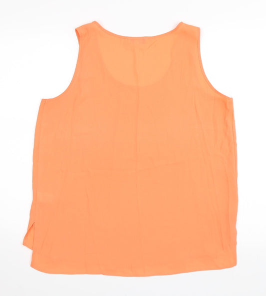 Papaya Womens Orange Camisole T-Shirt Size 12