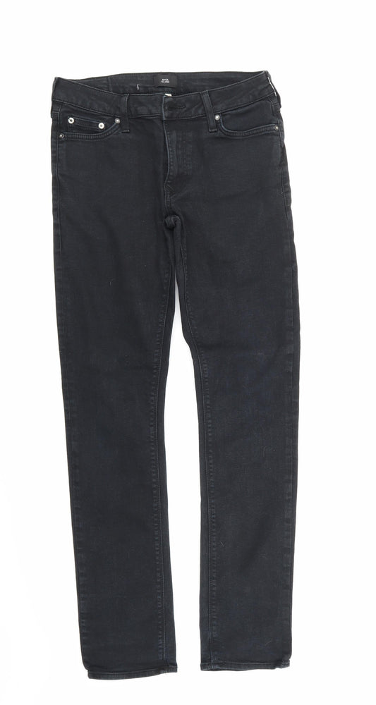 Womens UK Size 28 River Island Regular Fit Straight Blue Jeans