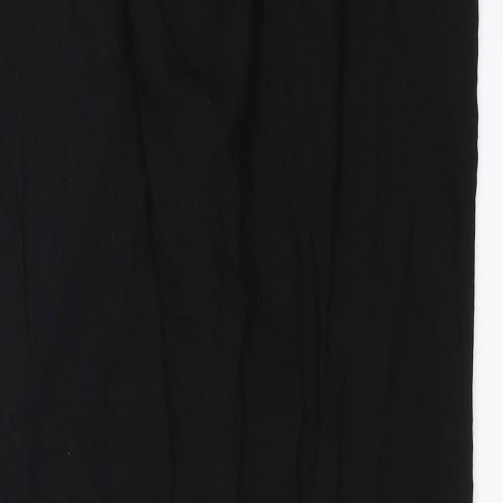 Womens UK Size 6 H&M Regular Fit Sweatpants Black Trousers
